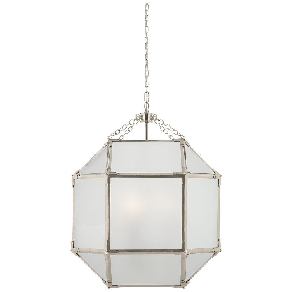 Visual Comfort Signature Canada - Three Light Lantern - Morris - Polished Nickel- Union Lighting Luminaires Decor