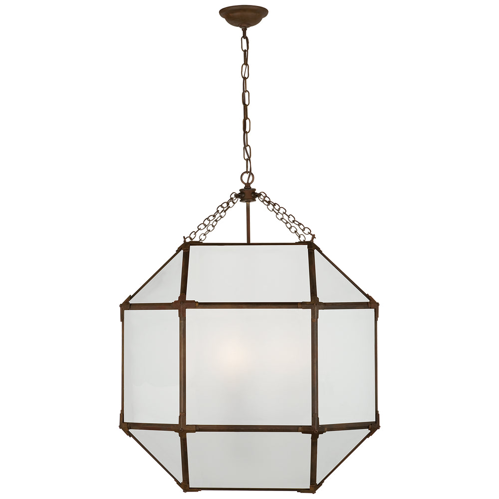 Visual Comfort Signature Canada - Three Light Lantern - Morris - Antique Zinc- Union Lighting Luminaires Decor