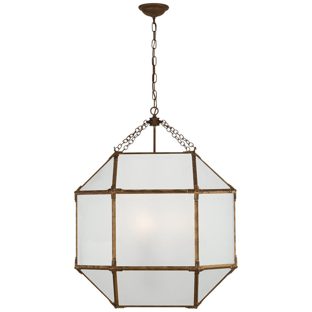 Visual Comfort Signature Canada - Three Light Lantern - Morris - Gilded Iron- Union Lighting Luminaires Decor