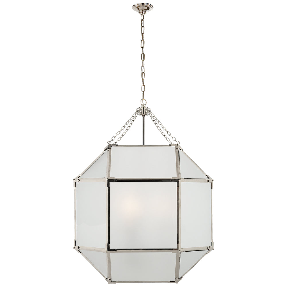 Visual Comfort Signature Canada - Three Light Lantern - Morris - Polished Nickel- Union Lighting Luminaires Decor