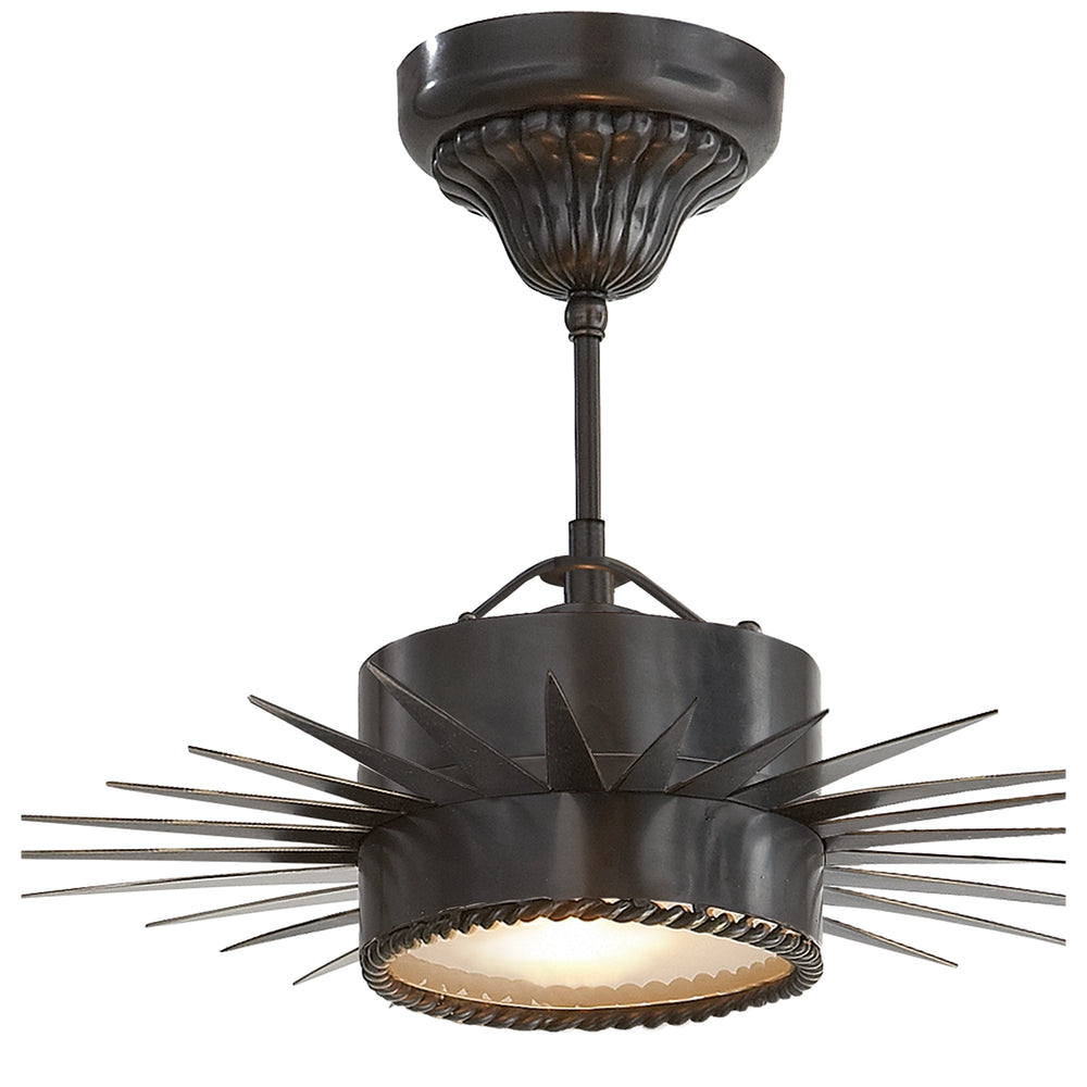 Visual Comfort Signature Canada - One Light Semi Flush Mount - Soleil - Bronze- Union Lighting Luminaires Decor
