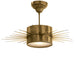 Visual Comfort Signature Canada - One Light Semi Flush Mount - Soleil - Hand-Rubbed Antique Brass- Union Lighting Luminaires Decor