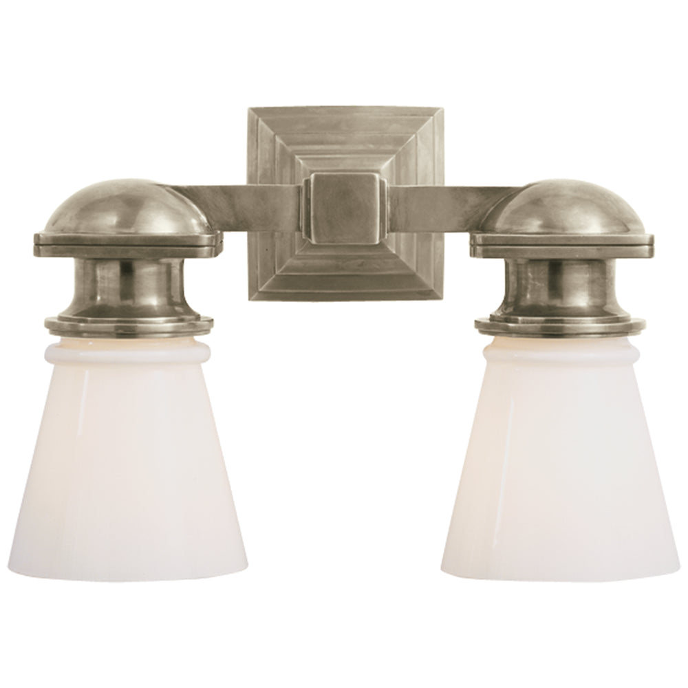 Visual Comfort Signature Canada - Two Light Wall Sconce - Ny Subway - Antique Nickel- Union Lighting Luminaires Decor