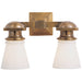 Visual Comfort Signature Canada - Two Light Wall Sconce - Ny Subway - Hand-Rubbed Antique Brass- Union Lighting Luminaires Decor