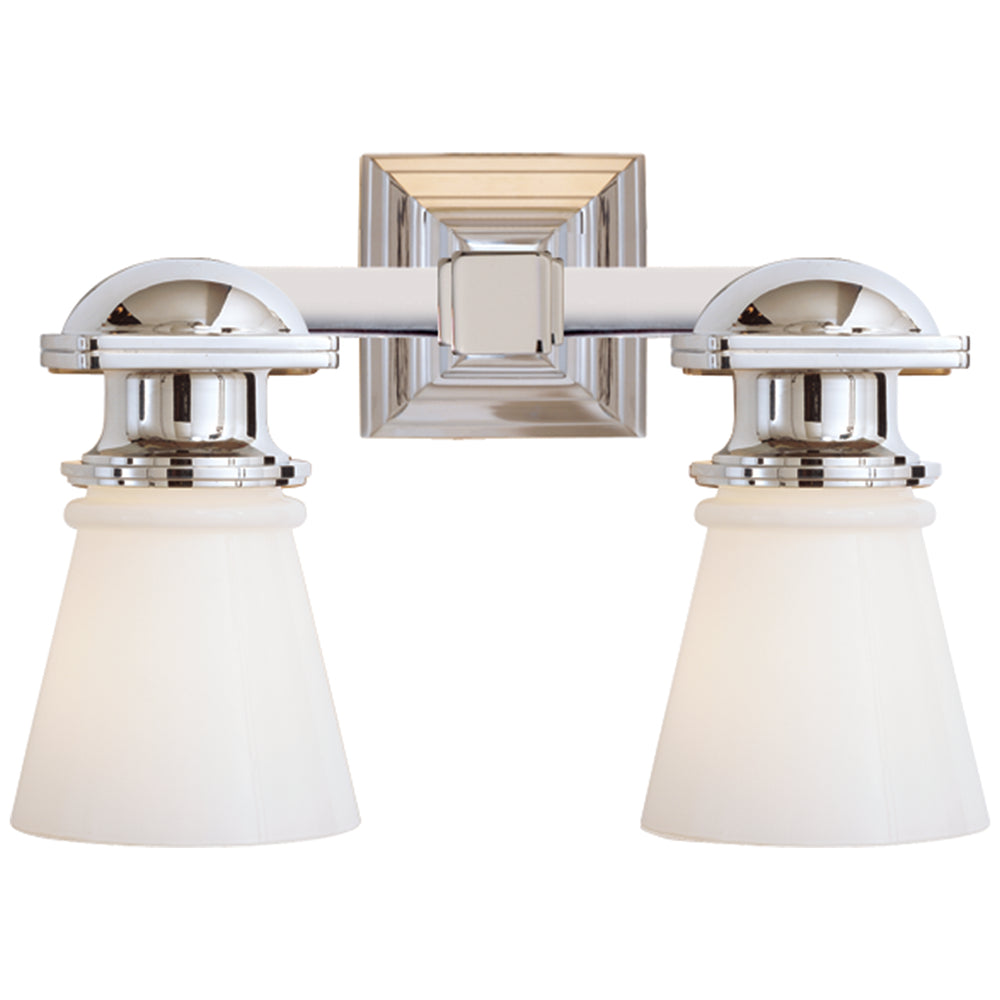 Visual Comfort Signature Canada - Two Light Wall Sconce - Ny Subway - Polished Nickel- Union Lighting Luminaires Decor