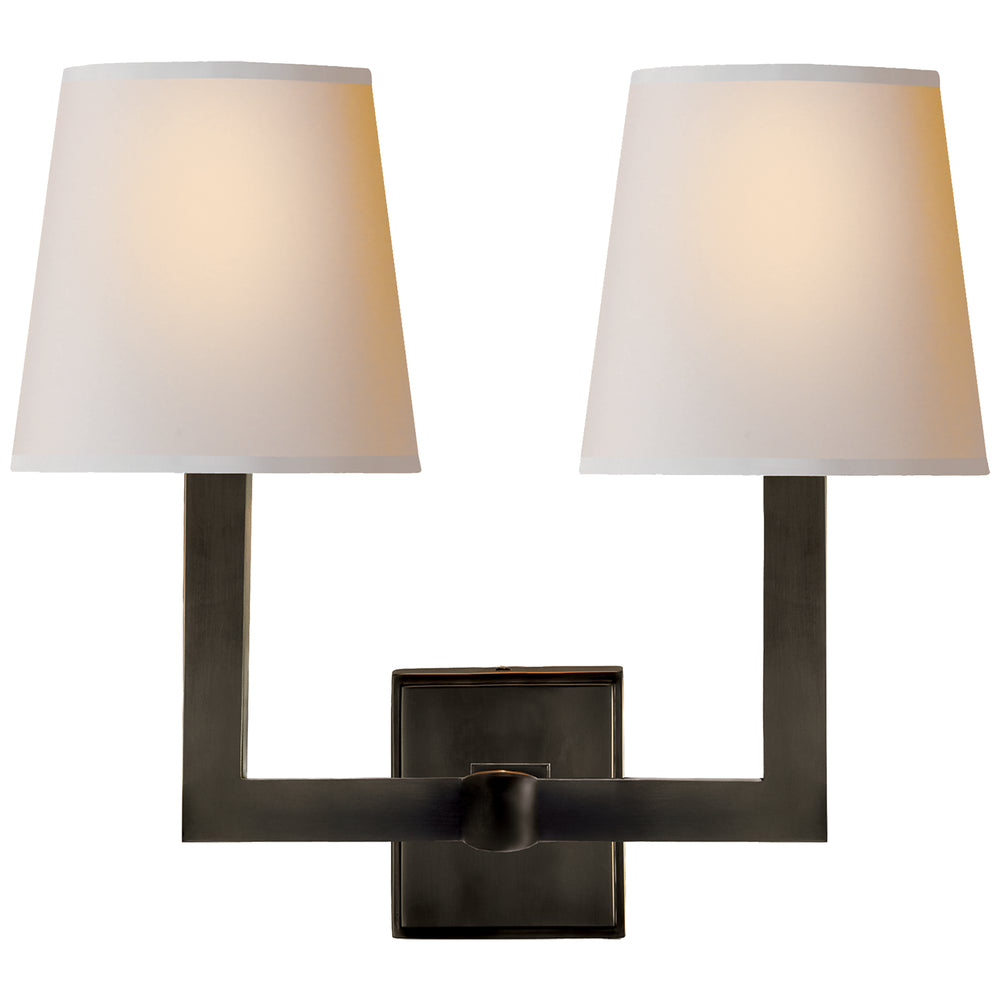 Visual Comfort Signature Canada - Two Light Wall Sconce - Square Tube - Bronze- Union Lighting Luminaires Decor