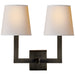 Visual Comfort Signature Canada - Two Light Wall Sconce - Square Tube - Bronze- Union Lighting Luminaires Decor