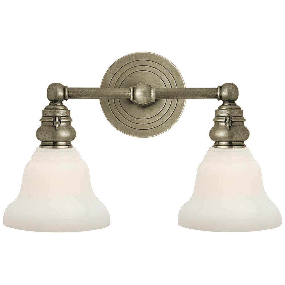Visual Comfort Signature Canada - Two Light Wall Sconce - Boston - Antique Nickel- Union Lighting Luminaires Decor