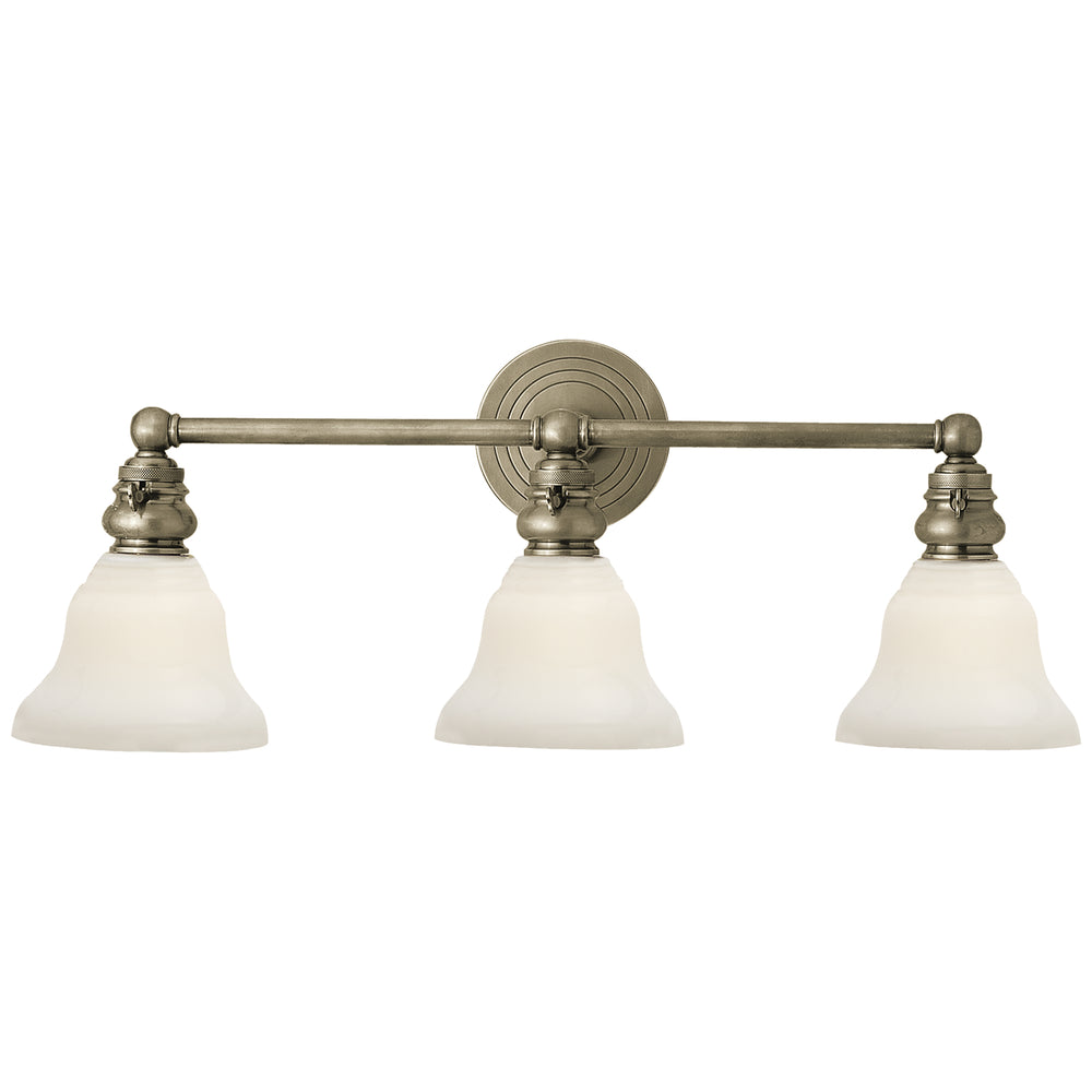 Visual Comfort Signature Canada - Three Light Wall Sconce - Boston - Antique Nickel- Union Lighting Luminaires Decor