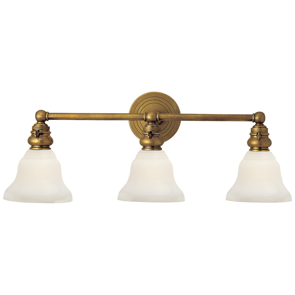 Visual Comfort Signature Canada - Three Light Wall Sconce - Boston - Hand-Rubbed Antique Brass- Union Lighting Luminaires Decor