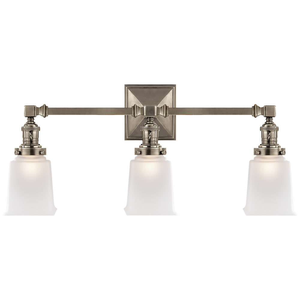 Visual Comfort Signature Canada - Three Light Wall Sconce - BOSTON5 - Antique Nickel- Union Lighting Luminaires Decor