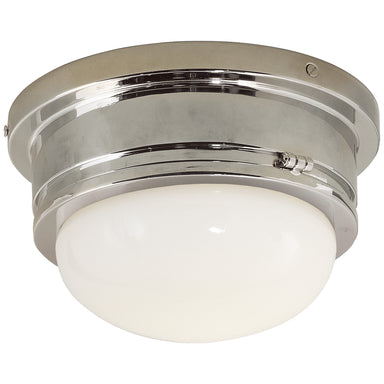 Visual Comfort Signature Canada - One Light Flush Mount - Marine - Polished Nickel- Union Lighting Luminaires Decor