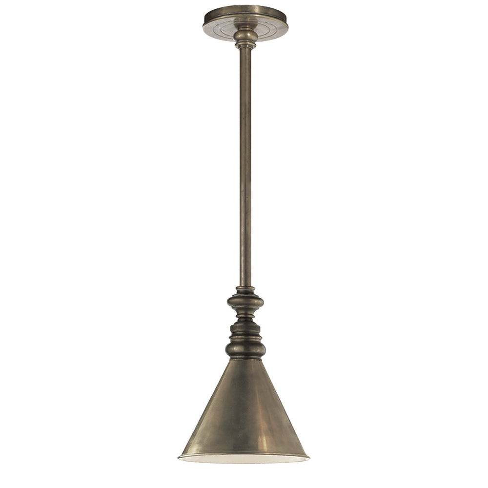 Visual Comfort Signature Canada - One Light Pendant - Boston - Antique Nickel- Union Lighting Luminaires Decor