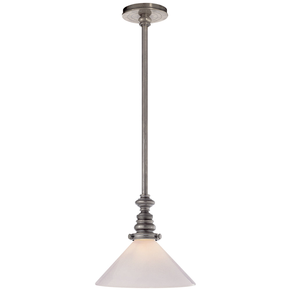 Visual Comfort Signature Canada - One Light Pendant - Boston - Antique Nickel- Union Lighting Luminaires Decor