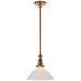 Visual Comfort Signature Canada - One Light Pendant - Boston - Hand-Rubbed Antique Brass- Union Lighting Luminaires Decor