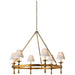 Visual Comfort Signature Canada - Six Light Chandelier - Classic - Hand-Rubbed Antique Brass- Union Lighting Luminaires Decor