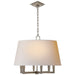 Visual Comfort Signature Canada - Six Light Pendant - Square Tube - Antique Nickel- Union Lighting Luminaires Decor