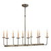 Visual Comfort Signature Canada - Ten Light Chandelier - Linear Branched - Antique Nickel- Union Lighting Luminaires Decor