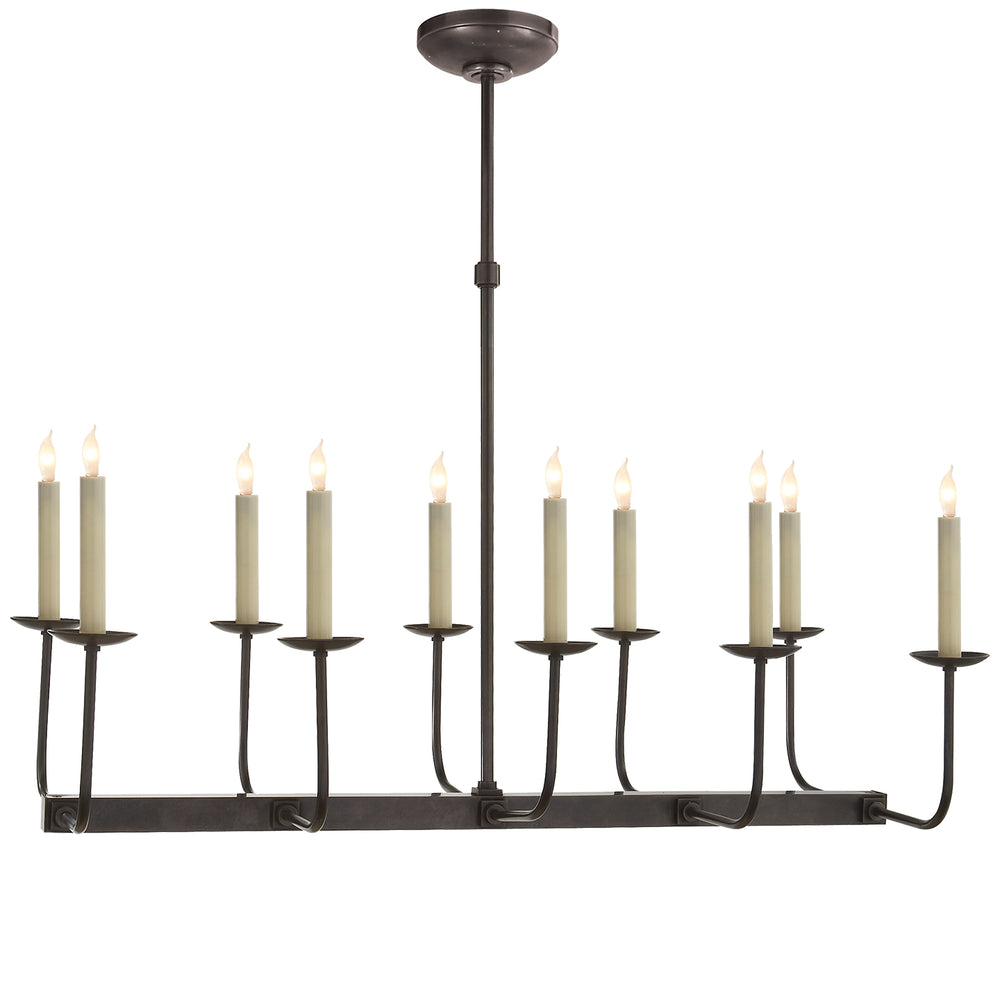 Visual Comfort Signature Canada - Ten Light Chandelier - Linear Branched - Bronze- Union Lighting Luminaires Decor