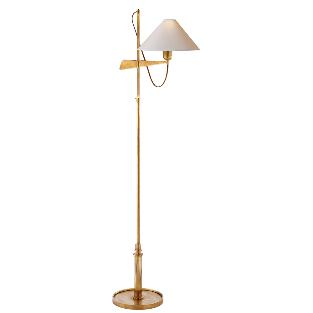 Visual Comfort Signature Canada - One Light Floor Lamp - Hargett - Hand-Rubbed Antique Brass- Union Lighting Luminaires Decor