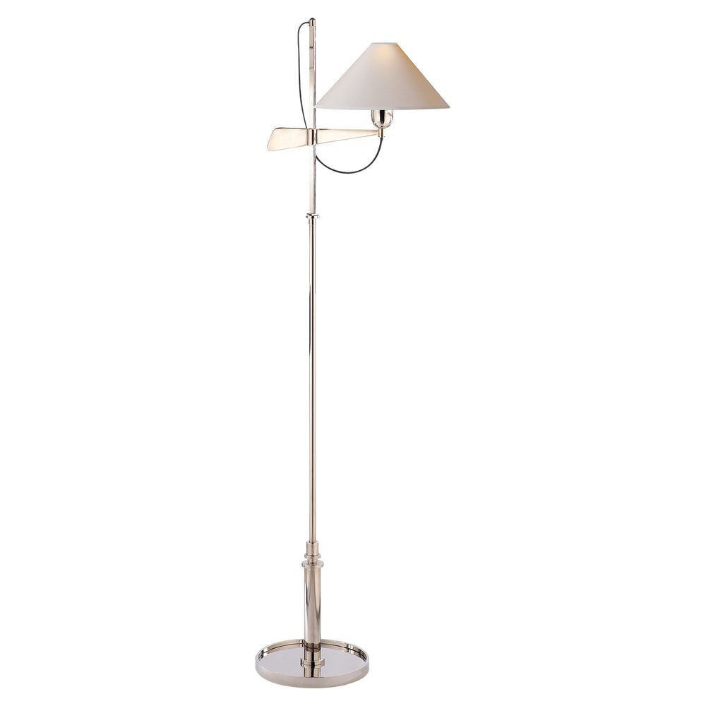 Visual Comfort Signature Canada - One Light Floor Lamp - Hargett - Polished Nickel- Union Lighting Luminaires Decor