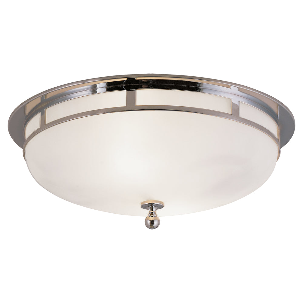 Visual Comfort Signature Canada - Two Light Flush Mount - Openwork - Chrome- Union Lighting Luminaires Decor
