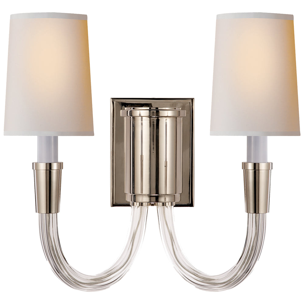 Visual Comfort Signature Canada - Two Light Wall Sconce - Vivian - Polished Nickel- Union Lighting Luminaires Decor