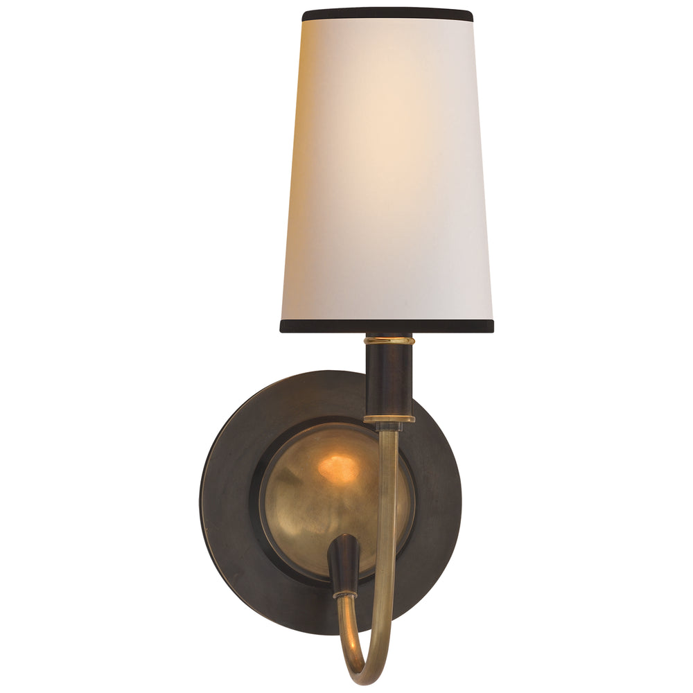 Visual Comfort Signature Canada - One Light Wall Sconce - Elkins - Bronze With Antique Brass- Union Lighting Luminaires Decor