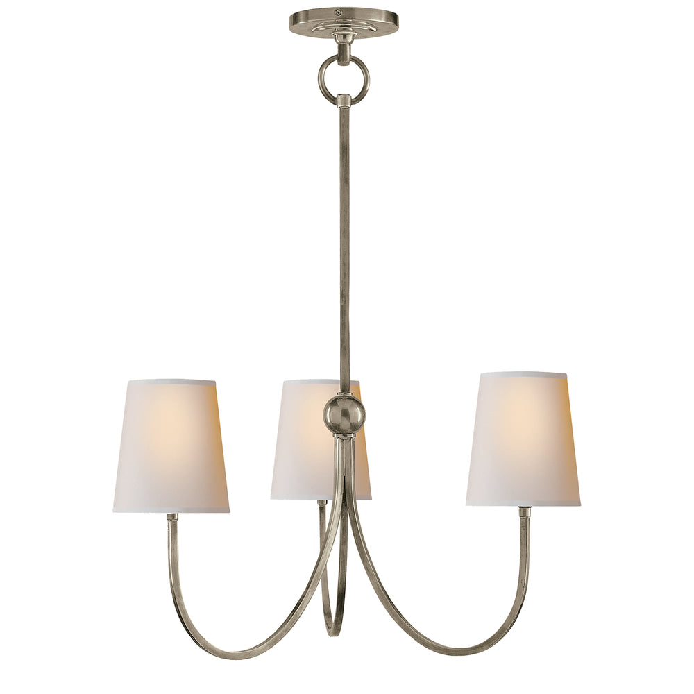 Visual Comfort Signature Canada - Three Light Chandelier - Reed - Antique Nickel- Union Lighting Luminaires Decor