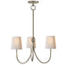 Visual Comfort Signature Canada - Three Light Chandelier - Reed - Antique Nickel- Union Lighting Luminaires Decor