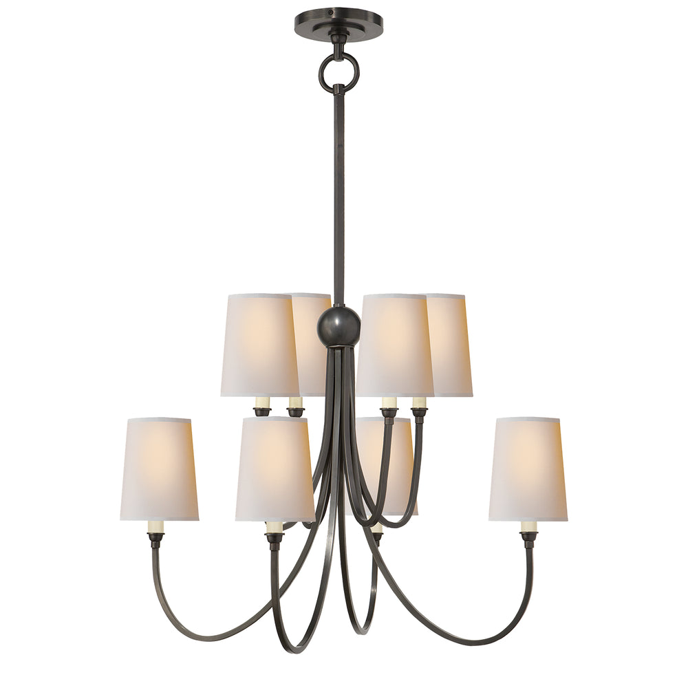 Visual Comfort Signature Canada - Eight Light Chandelier - Reed - Bronze- Union Lighting Luminaires Decor