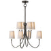 Visual Comfort Signature Canada - Eight Light Chandelier - Reed - Bronze- Union Lighting Luminaires Decor