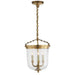 Visual Comfort Signature Canada - Three Light Lantern - Merchant - Hand-Rubbed Antique Brass- Union Lighting Luminaires Decor