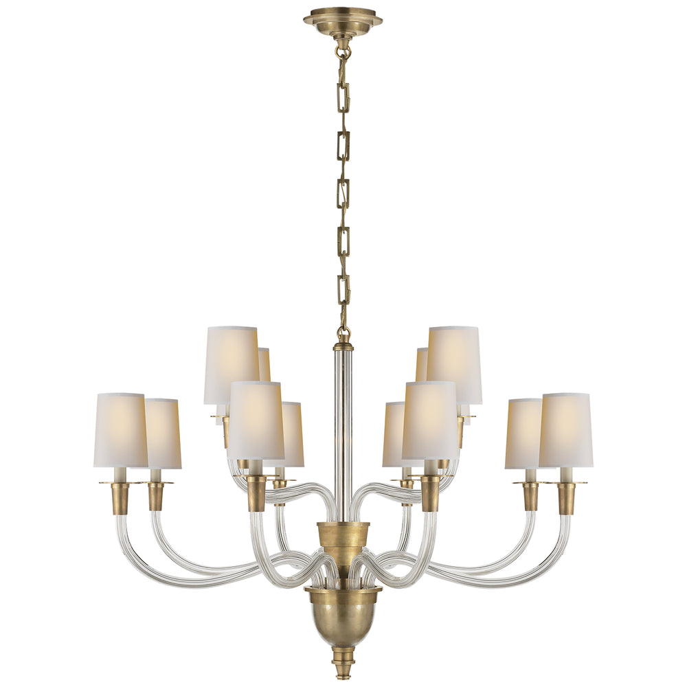 Visual Comfort Signature Canada - 12 Light Chandelier - Vivian - Hand-Rubbed Antique Brass- Union Lighting Luminaires Decor