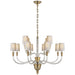 Visual Comfort Signature Canada - 12 Light Chandelier - Vivian - Hand-Rubbed Antique Brass- Union Lighting Luminaires Decor
