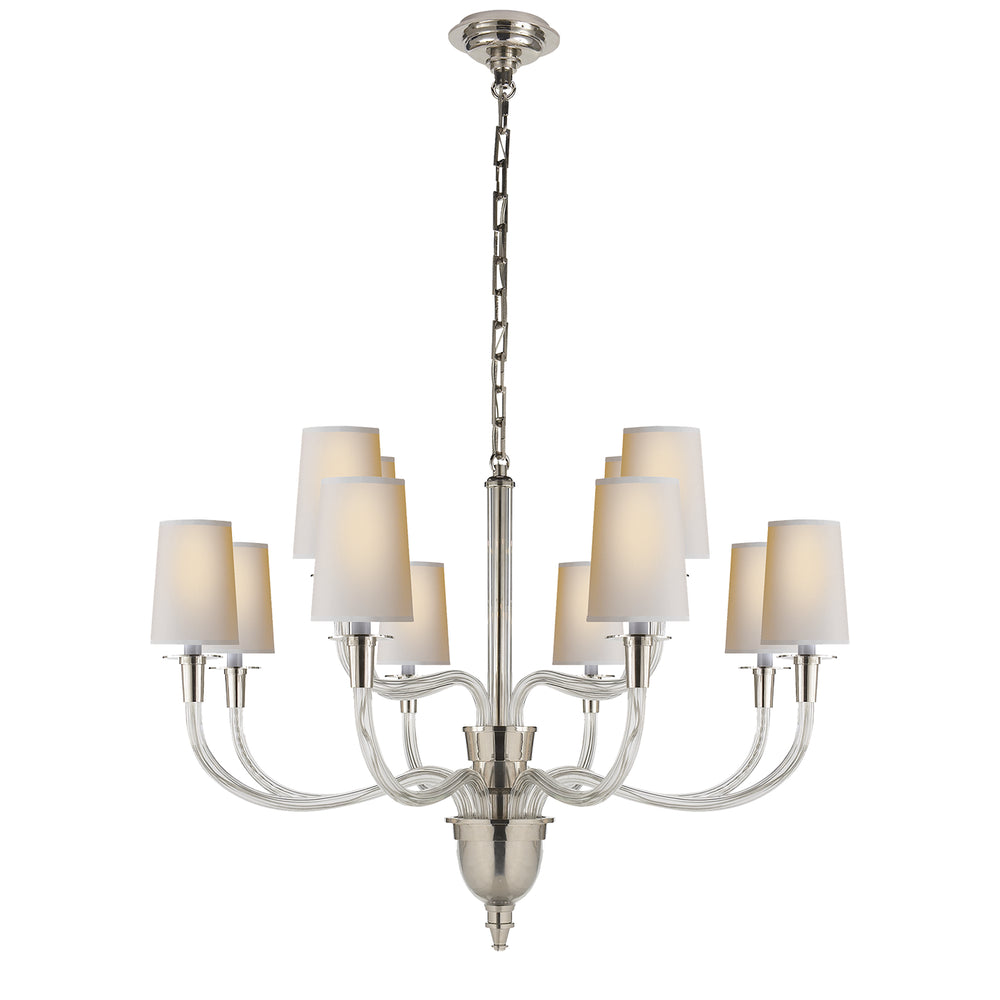 Visual Comfort Signature Canada - 12 Light Chandelier - Vivian - Polished Nickel- Union Lighting Luminaires Decor