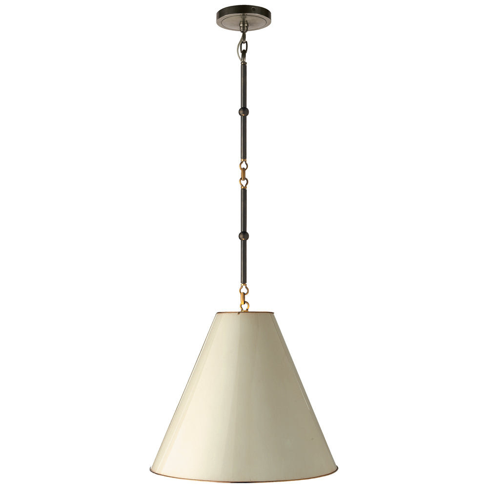 Visual Comfort Signature Canada - One Light Pendant - Goodman - Bronze with Antique Brass- Union Lighting Luminaires Decor