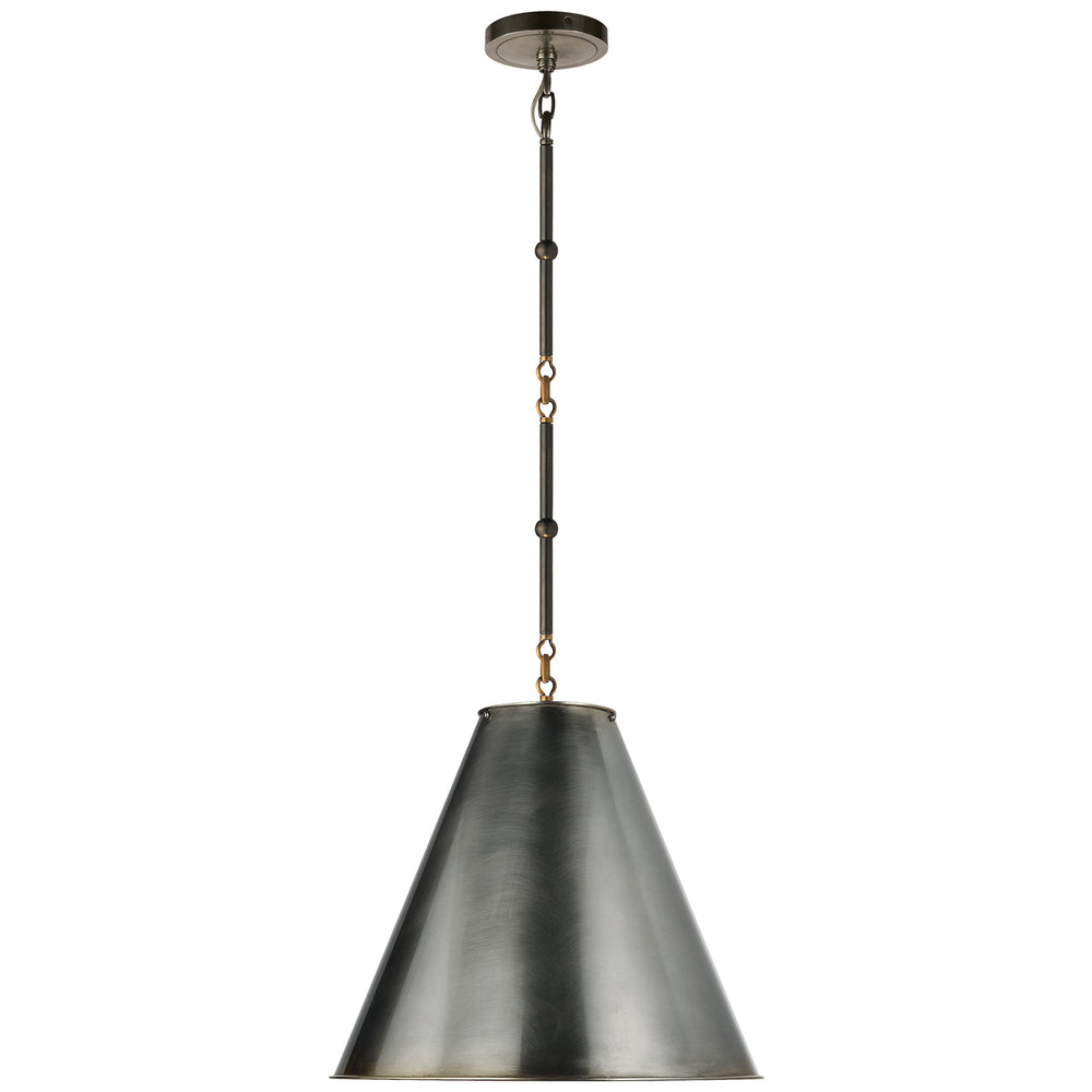 Visual Comfort Signature Canada - One Light Pendant - Goodman - Bronze with Antique Brass- Union Lighting Luminaires Decor