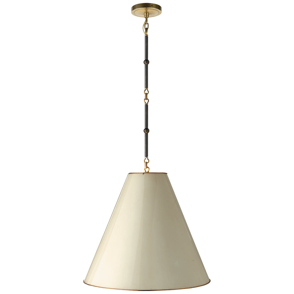 Visual Comfort Signature Canada - One Light Pendant - Goodman - Bronze with Antique Brass- Union Lighting Luminaires Decor