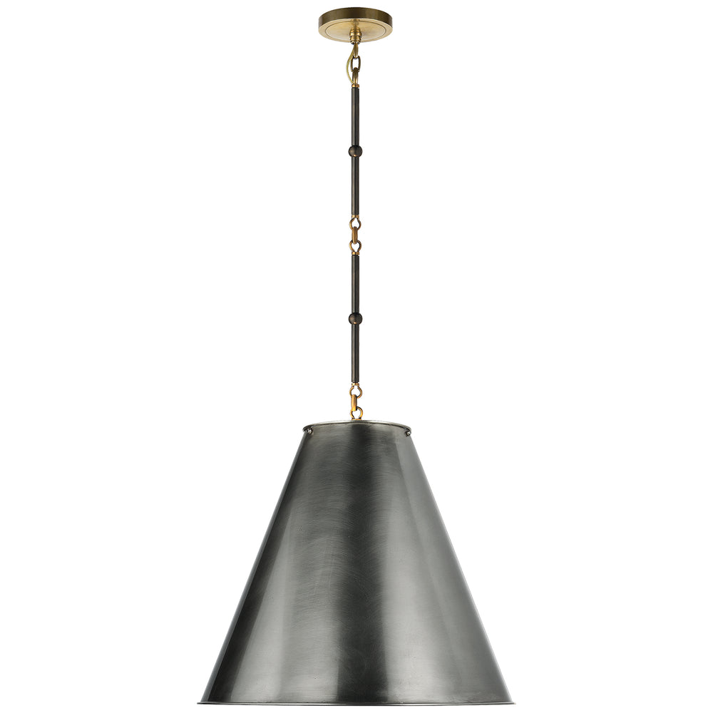 Visual Comfort Signature Canada - One Light Pendant - Goodman - Bronze with Antique Brass- Union Lighting Luminaires Decor