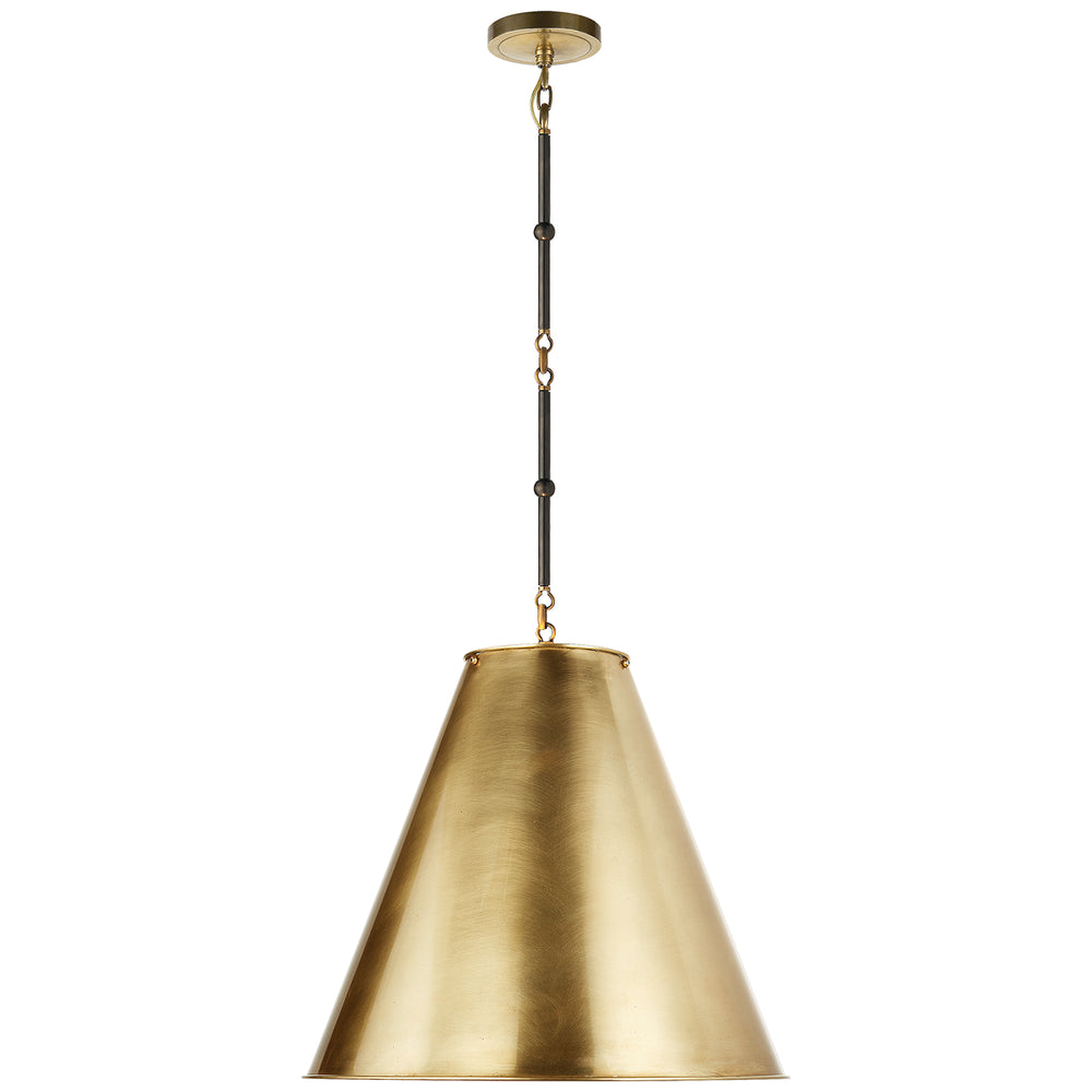 Visual Comfort Signature Canada - One Light Pendant - Goodman - Bronze with Antique Brass- Union Lighting Luminaires Decor