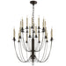 Visual Comfort Signature Canada - 24 Light Chandelier - Erika - Aged Iron- Union Lighting Luminaires Decor