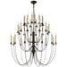 Visual Comfort Signature Canada - 36 Light Chandelier - Erika - Aged Iron- Union Lighting Luminaires Decor