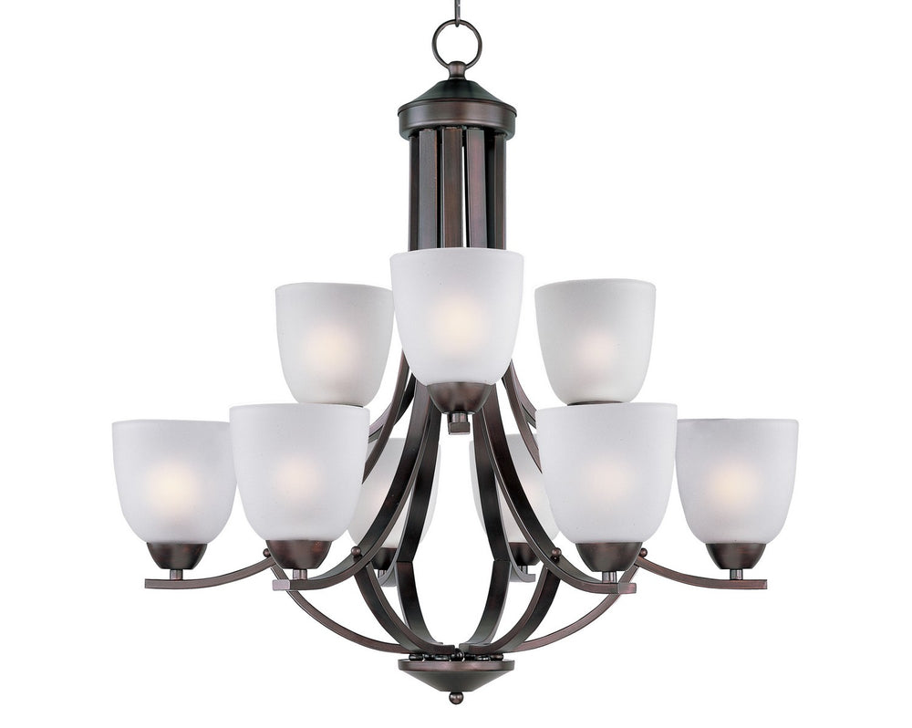 Maxim - Nine Light Chandelier - Axis - Oil Rubbed Bronze- Union Lighting Luminaires Decor