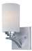 Maxim - One Light Wall Sconce - Deven - Satin Nickel- Union Lighting Luminaires Decor
