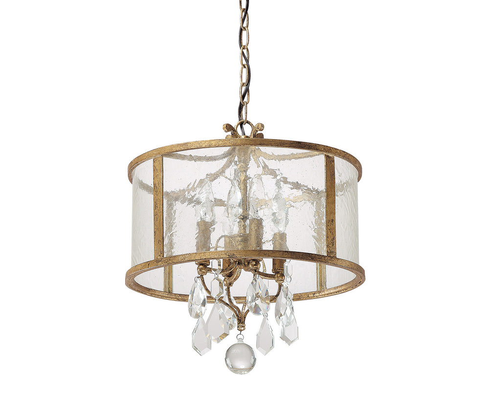Capital Lighting - Four Light Pendant - Blakely - Antique Gold- Union Lighting Luminaires Decor