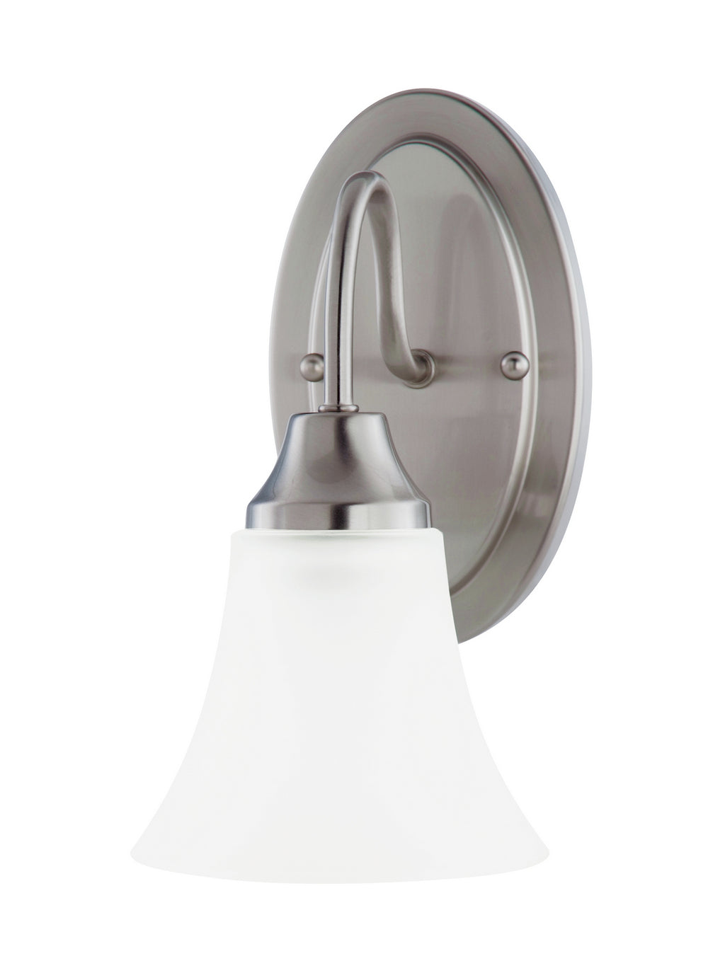 Generation Lighting Canada - One Light Wall / Bath Sconce - Holman - Brushed Nickel- Union Lighting Luminaires Decor