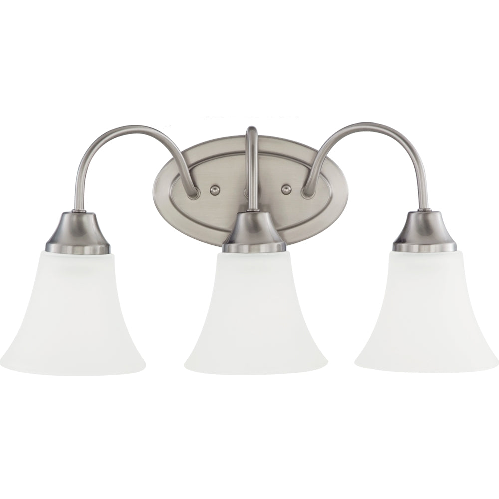 Generation Lighting Canada - Three Light Wall / Bath - Holman - Brushed Nickel- Union Lighting Luminaires Decor