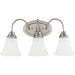 Generation Lighting Canada - Three Light Wall / Bath - Holman - Brushed Nickel- Union Lighting Luminaires Decor