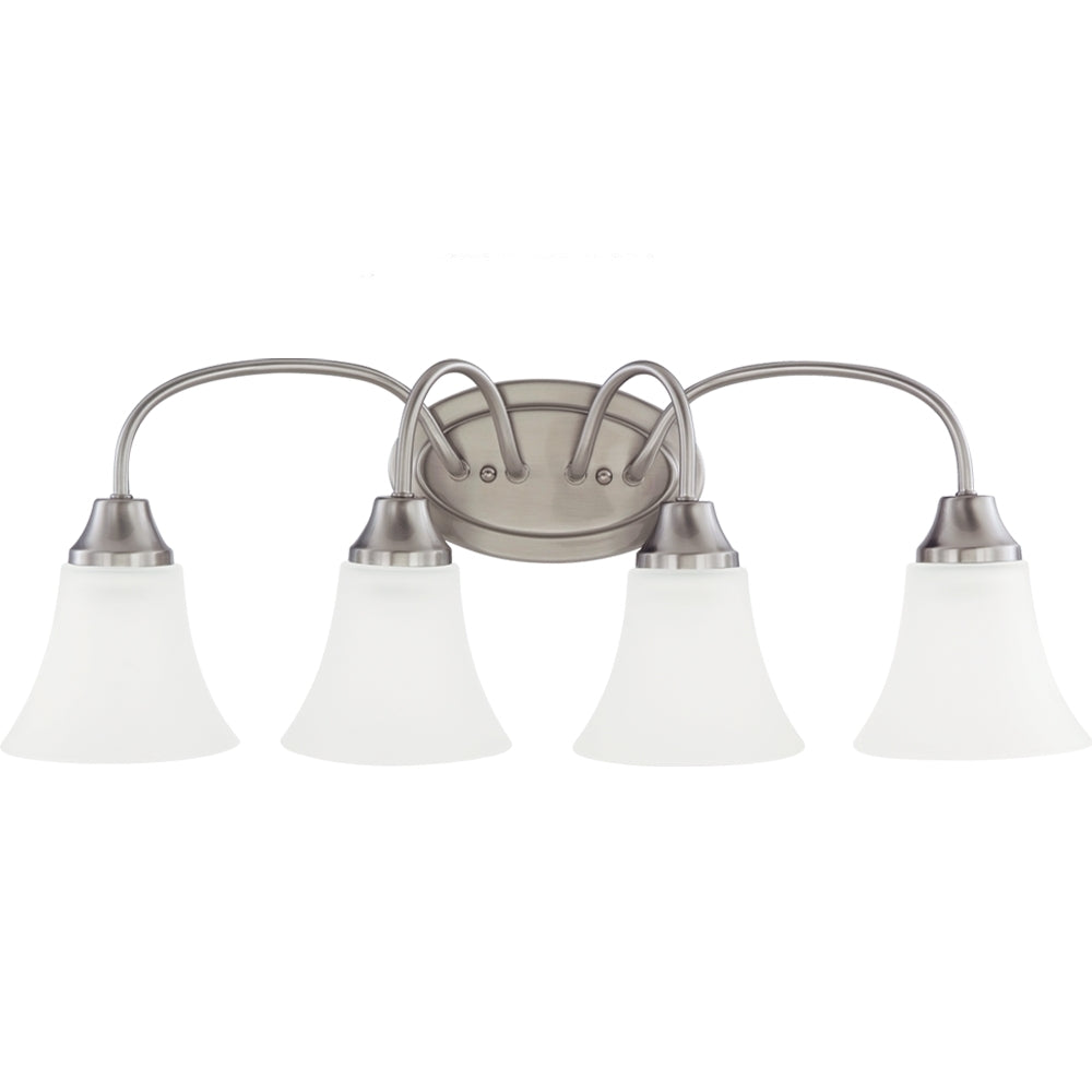 Generation Lighting Canada - Four Light Wall / Bath - Holman - Brushed Nickel- Union Lighting Luminaires Decor